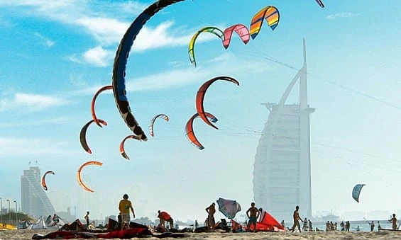 The Beautiful Kite Beach of Dubai