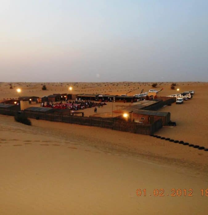 dubai desert safari camp