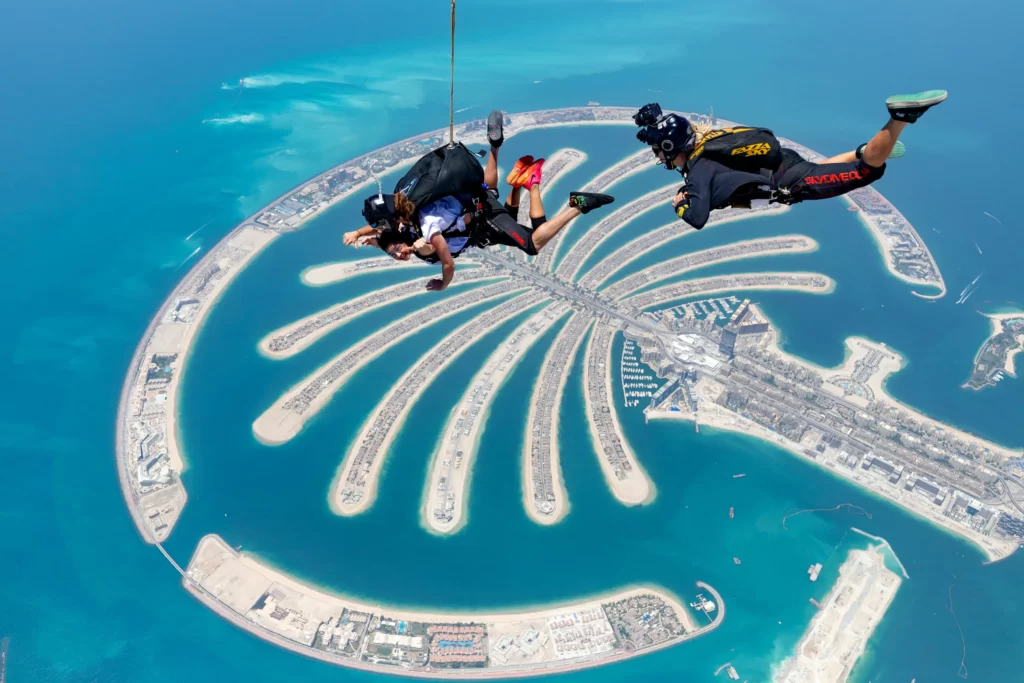 skydiving in dubai